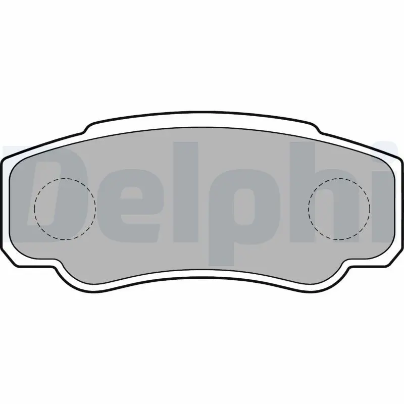 Delphi LP1790 Колодки дисковые DELPHI