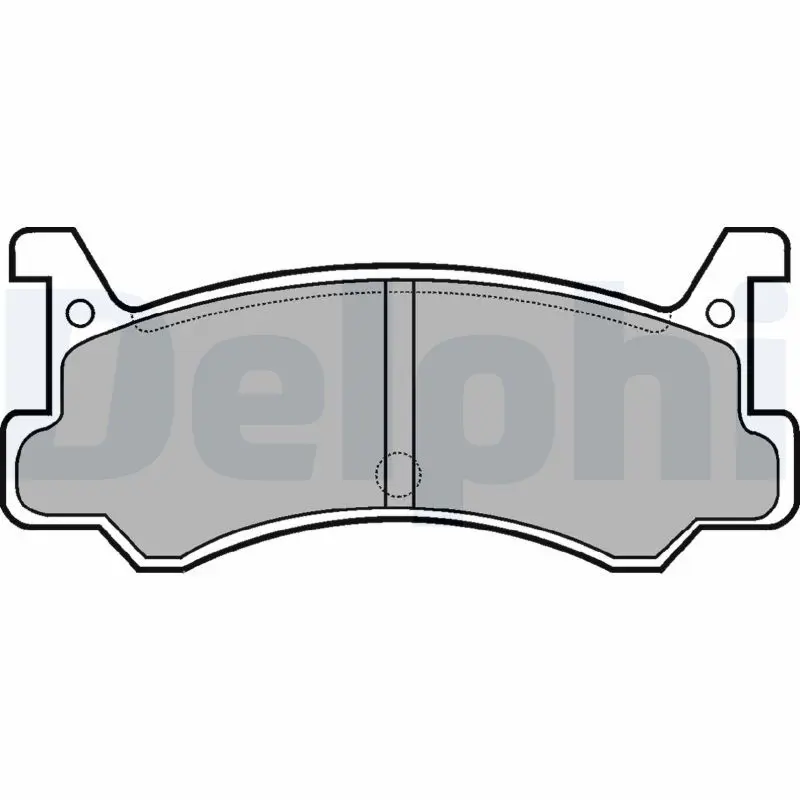 DELPHI LP521 колодки дисковые задн. Mazda