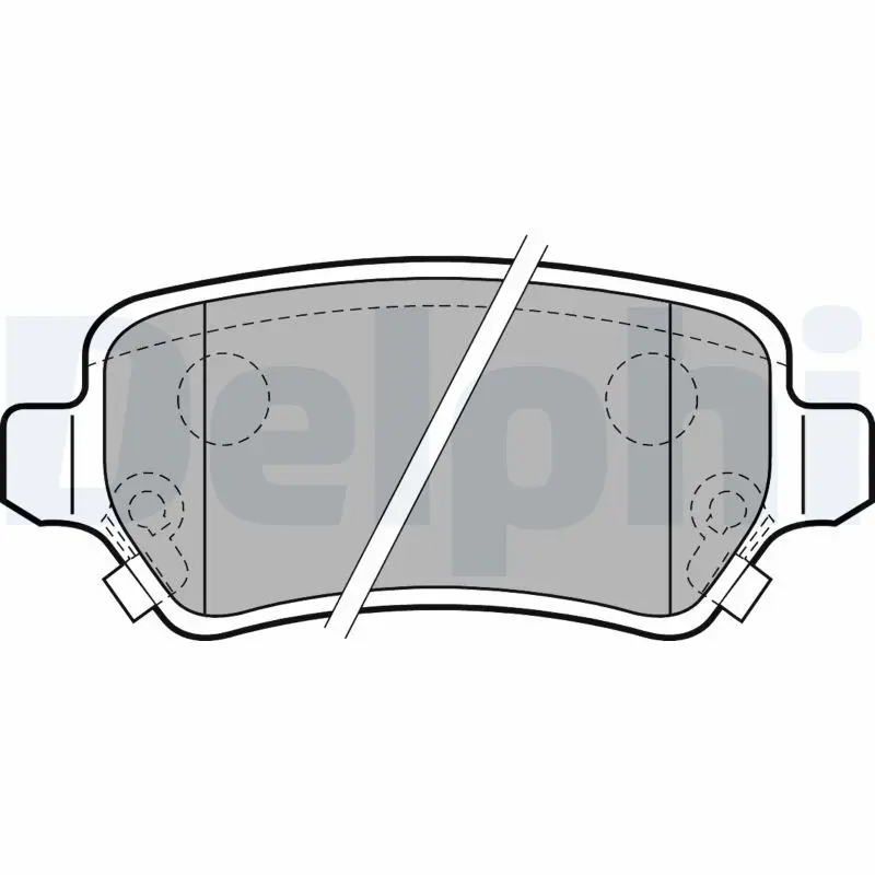 DELPHI LP2188 Комплект тормозных колодок