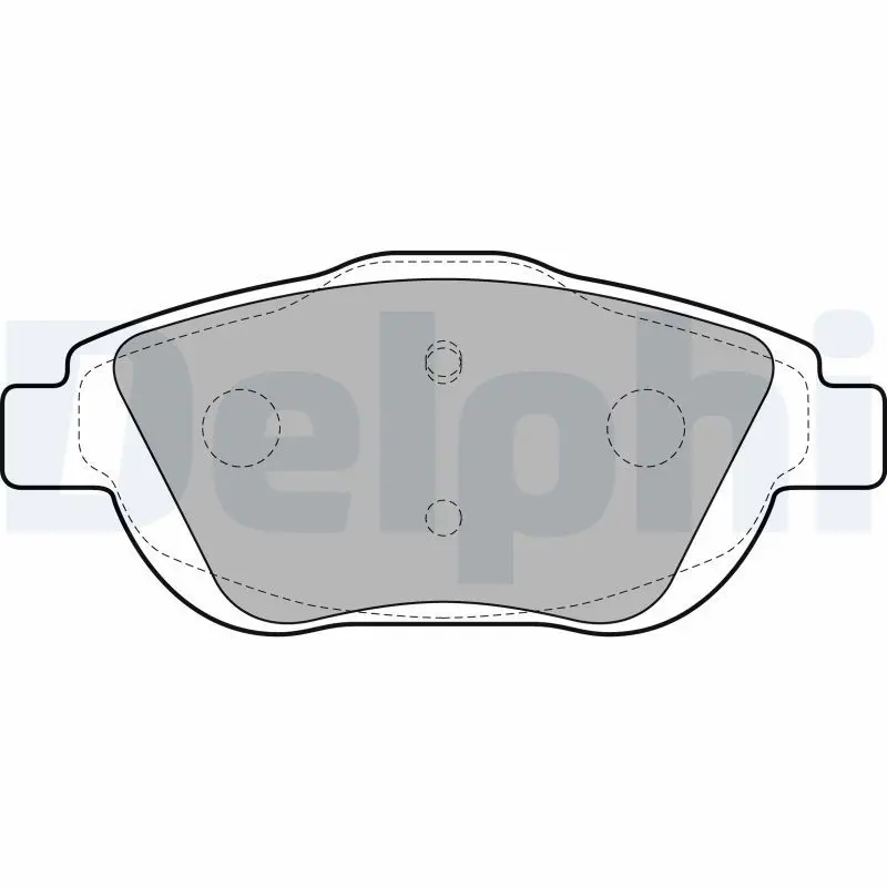 Delphi LP2164 Комплект передних тормозных