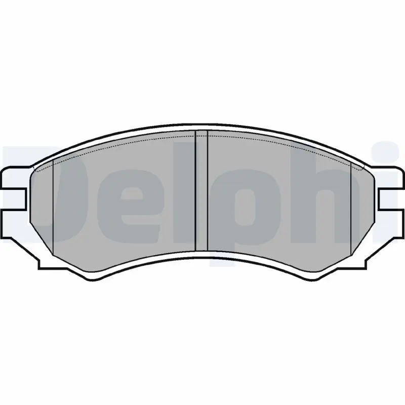 DELPHI LP670 LP670 КОЛОДКИ ТОРМОЗНЫЕ