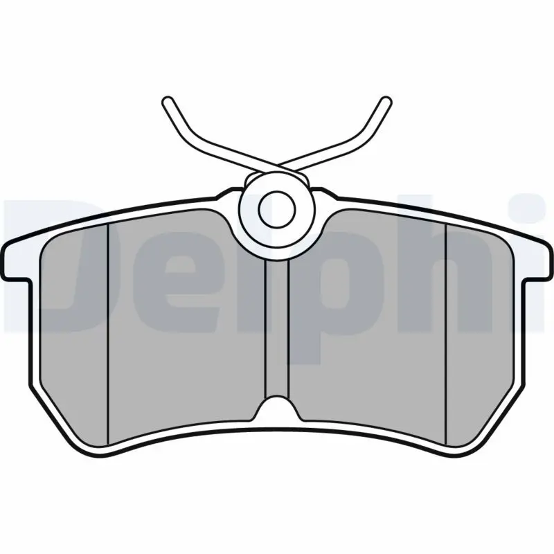 DELPHI LP2480 Колодки тормозные FORD FOCUS