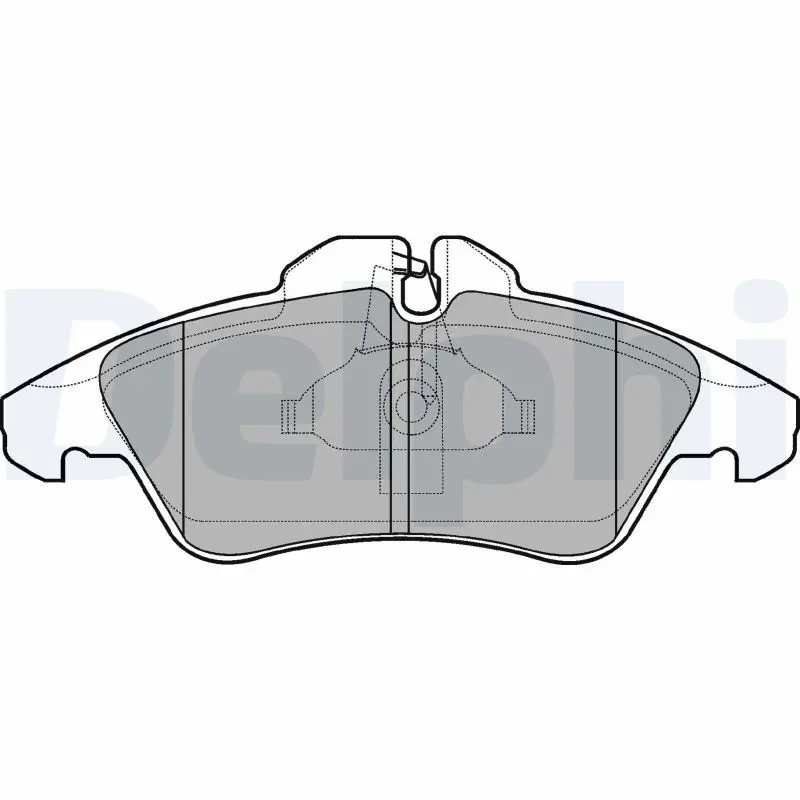 Delphi LP980 Колодки тормозные дисковые