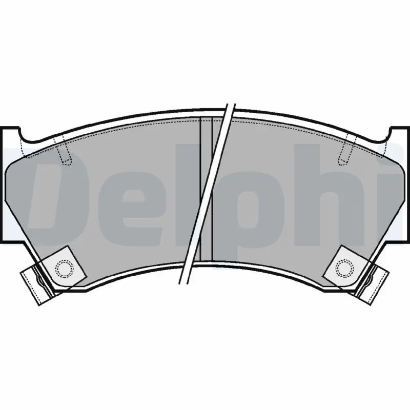 DELPHI LP1590 LP1590 Тормозные колодки
