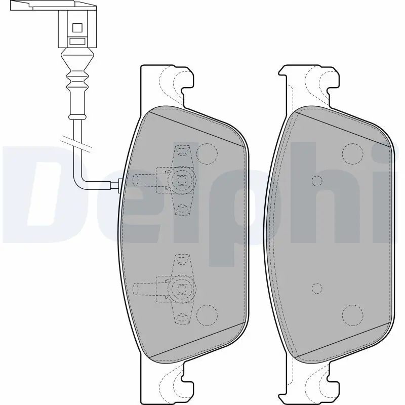 Delphi LP2199 Колодки VW MULTIVAN V 09->