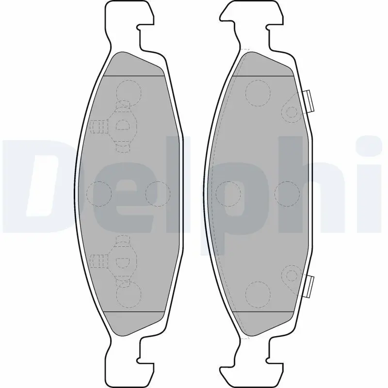 DELPHI LP1557 колодки дисковые пер. Jeep