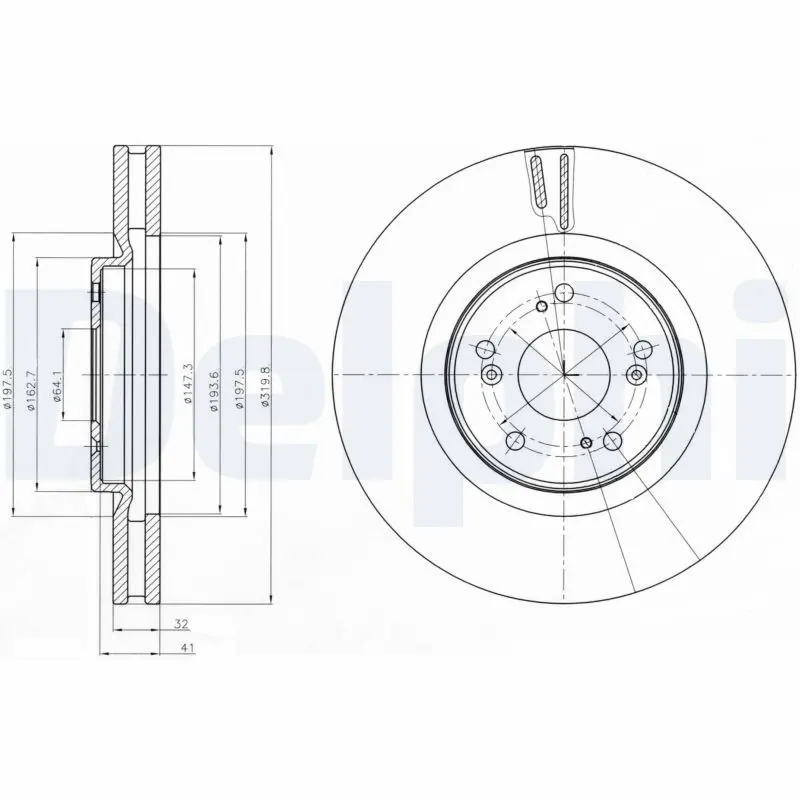 Delphi BG4225 ДИСК ТОРМОЗНОЙ
