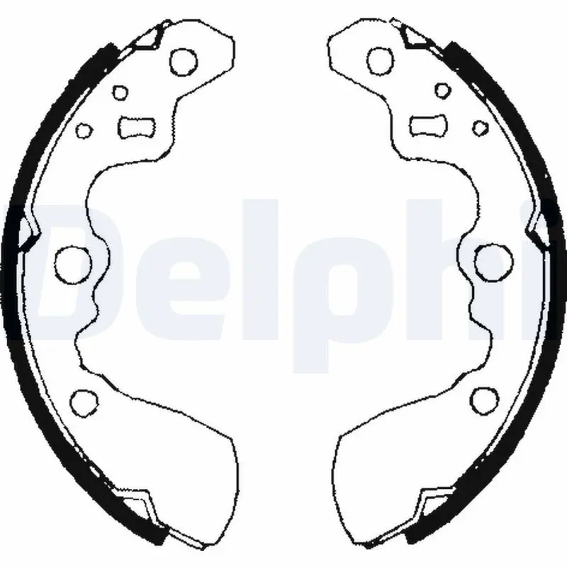 DELPHI LS1710 Комлект тормозных накладок