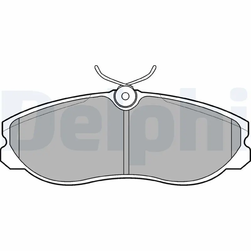 Delphi LP847 Колодки тормозные дисковые