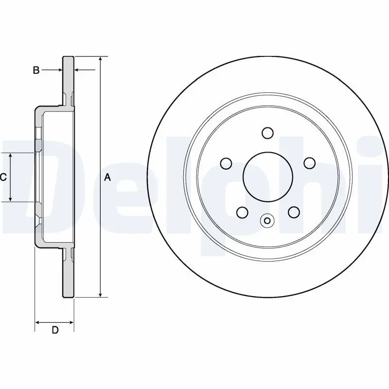 DELPHI BG4760C Тормозной диск