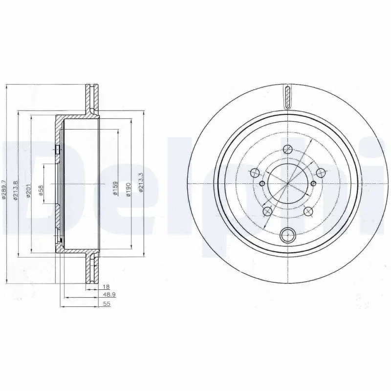 DELPHI BG4288 Тормозной диск