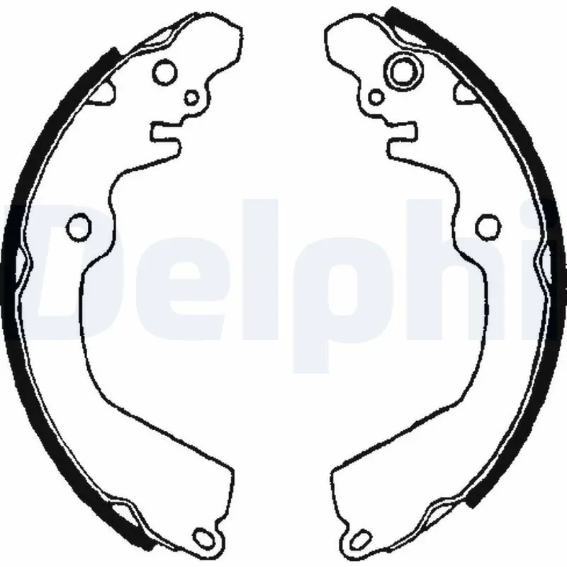DELPHI LS1643 Комлект тормозных накладок
