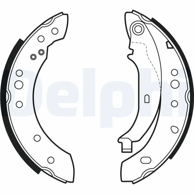 DELPHI LS2002 Торм колодки барабанны
