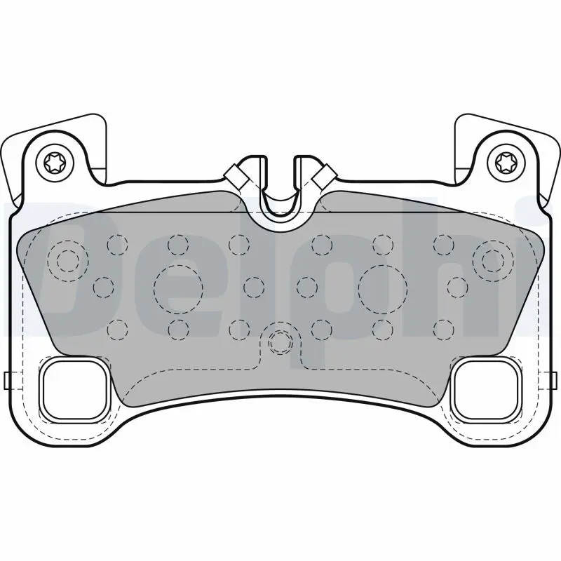 Delphi LP2118 Колодки тормозные задние