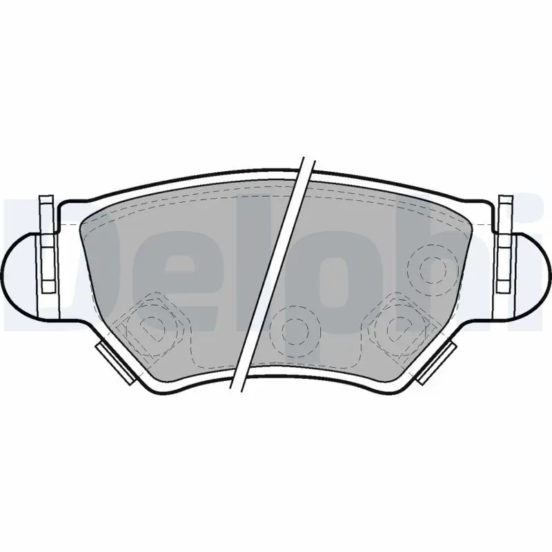 Delphi LP1553 Колодки тормозные дисковые,