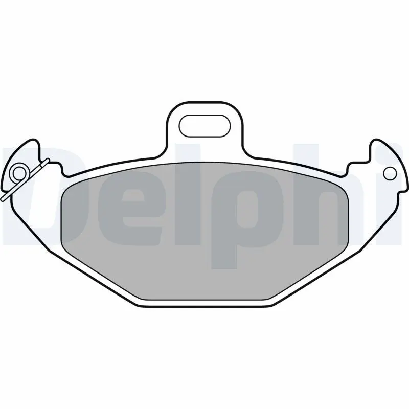 DELPHI LP1252 Комплект тормозных колодок