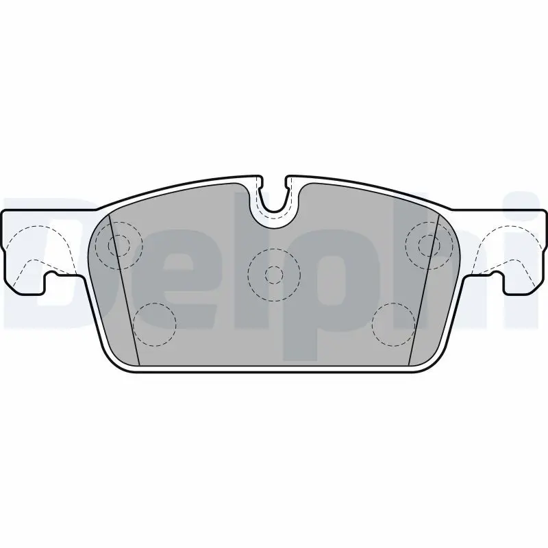 DELPHI LP2248 Комплект тормозных колодок