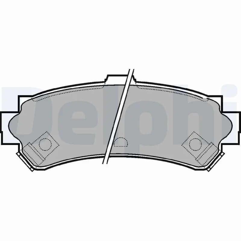 DELPHI LP1012 Колодка тормозная набор