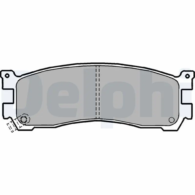 DELPHI LP1189 Комплект тормозных колодок,