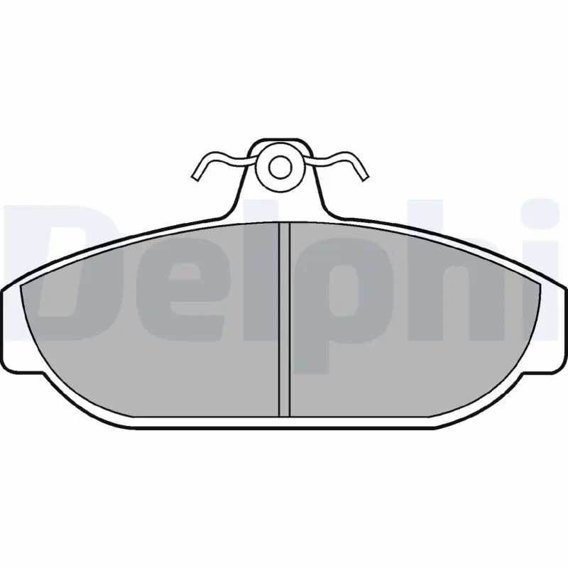 DELPHI LP437 Колодки тормозные