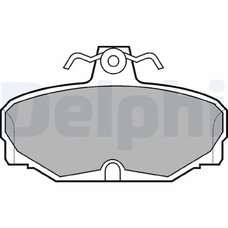DELPHI LP507 Колодки тормозные дисковые,