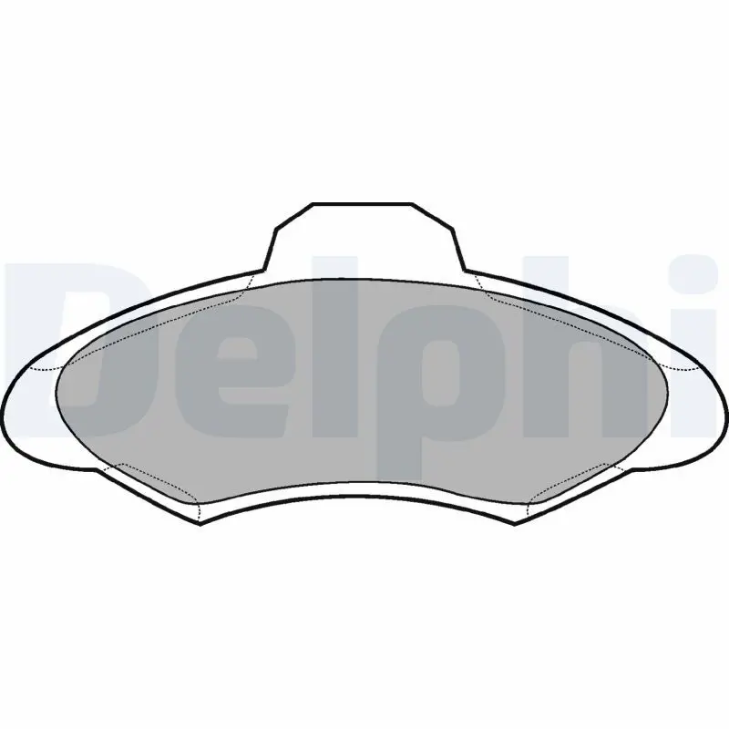 DELPHI LP673 комплект колодок тормозн FR FO