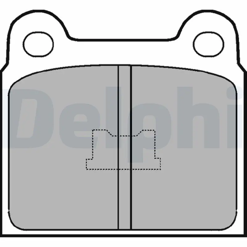 DELPHI LP76 Колодки тормозные передние