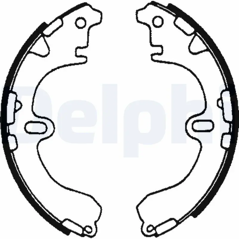 DELPHI LS1601 К-т торм. колодок бараб. Re