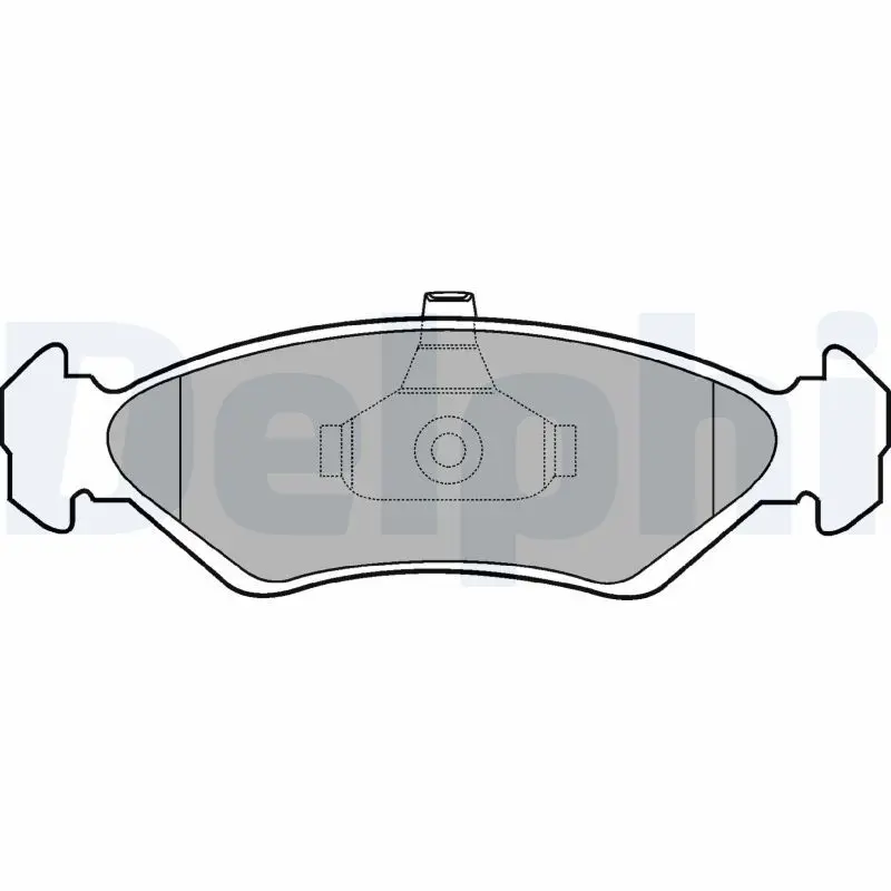 Delphi LP1603 Комплект тормозных колодок