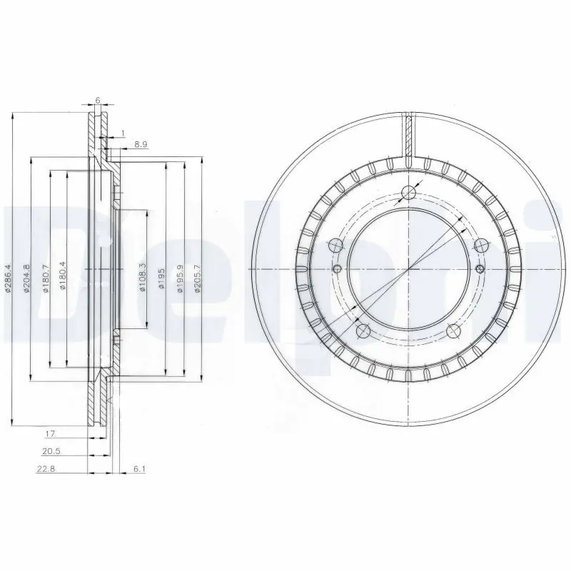 Delphi BG3820 Диск тормозной