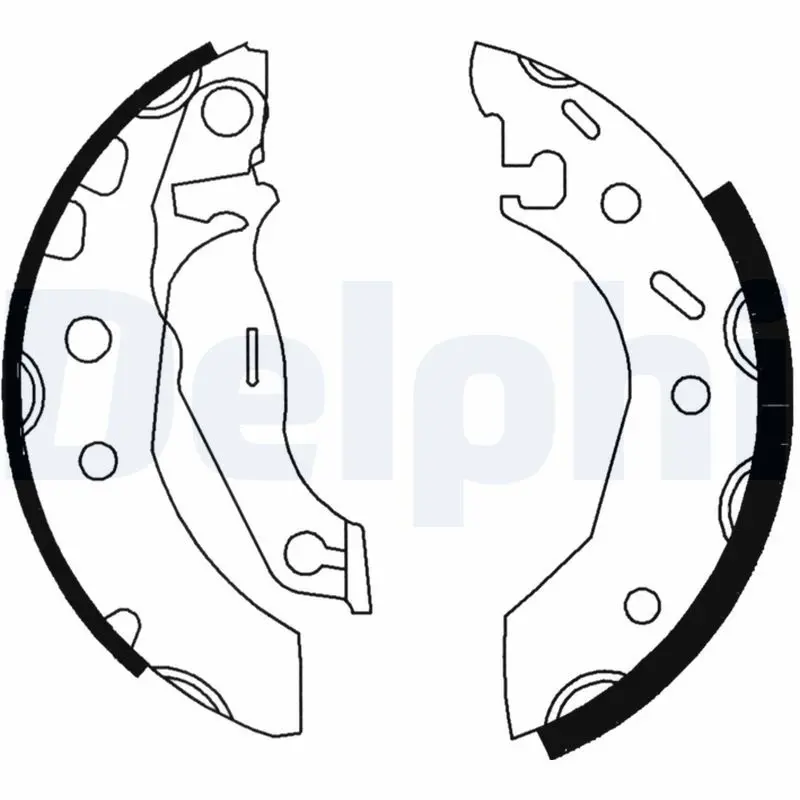 DELPHI LS1728 Комлект тормозных накладок