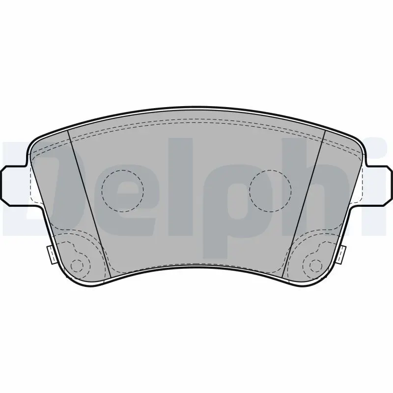 DELPHI LP2203 Колодки торм.пер.
