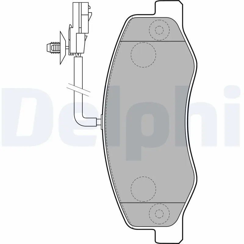DELPHI LP2192 Комплект тормозных колодок