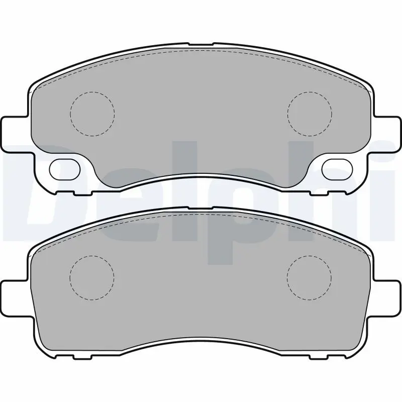 DELPHI LP2204 Комплект тормозных колодок
