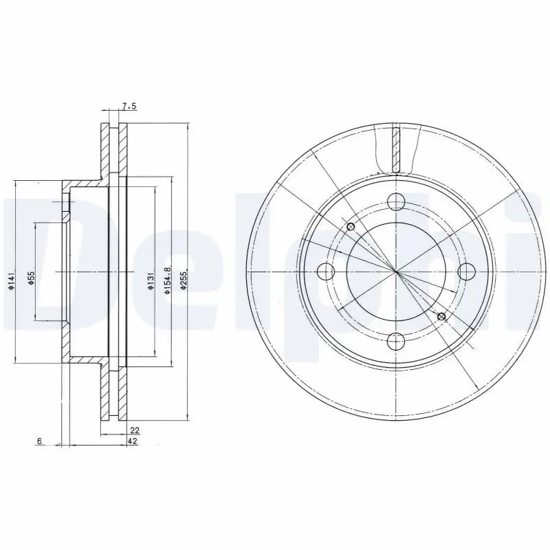 Delphi BG2891 Диск тормозной 2шт в упаковке