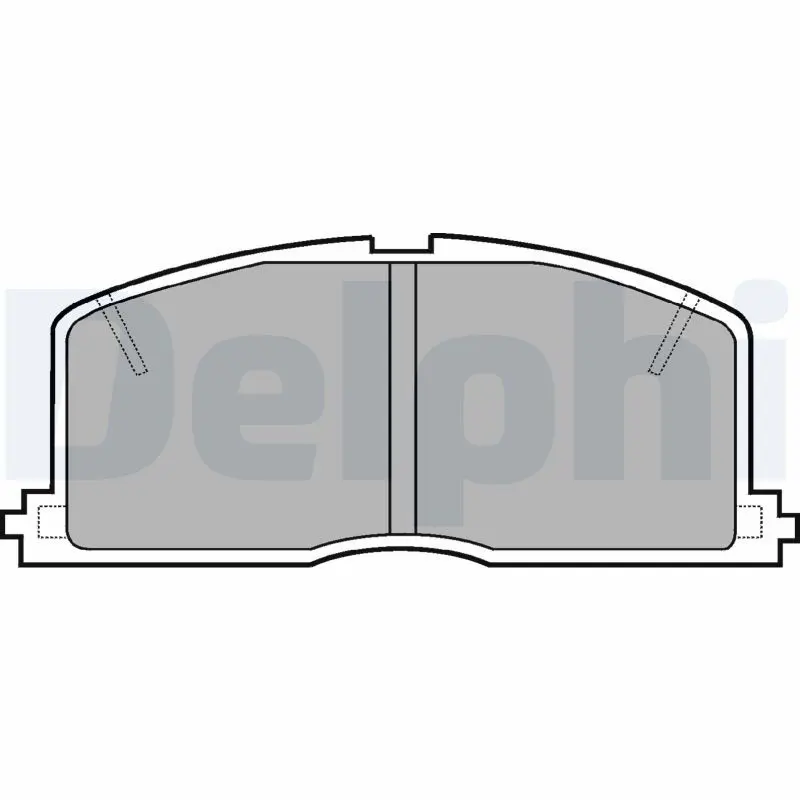 DELPHI LP460 Колодки тормозные дисковые,