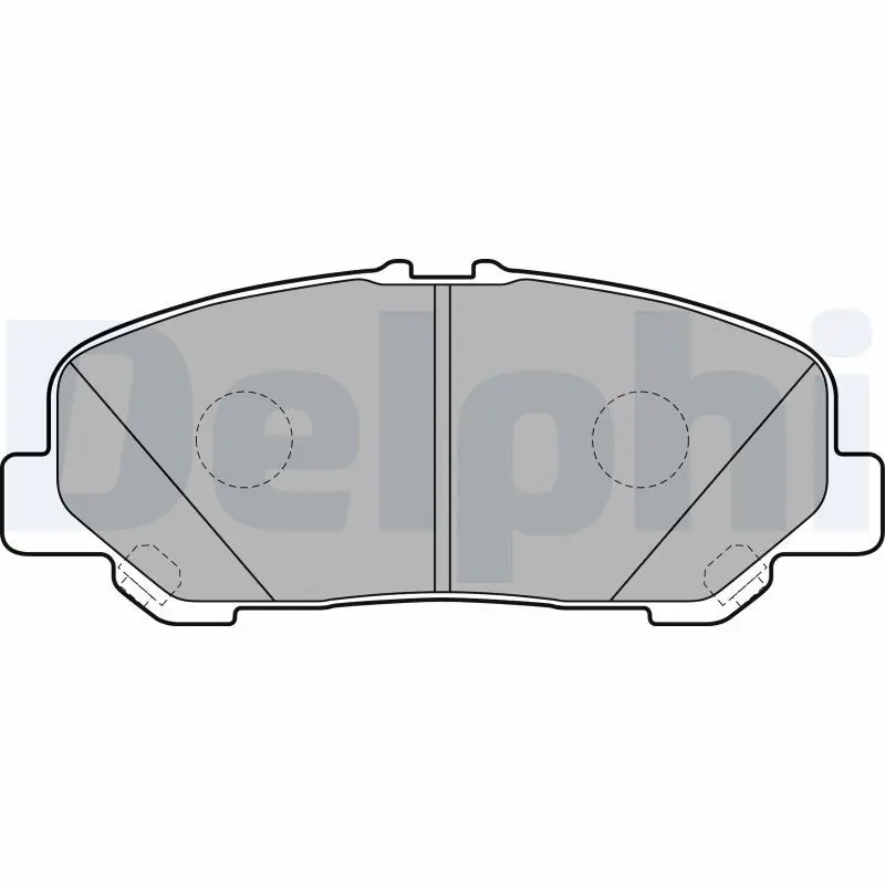DELPHI LP2119 Комплект тормозных колодок