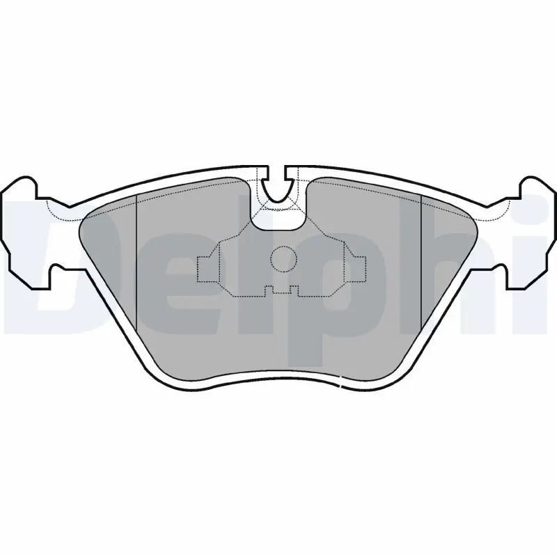 Delphi LP602 Колодки тормозные дисковые,