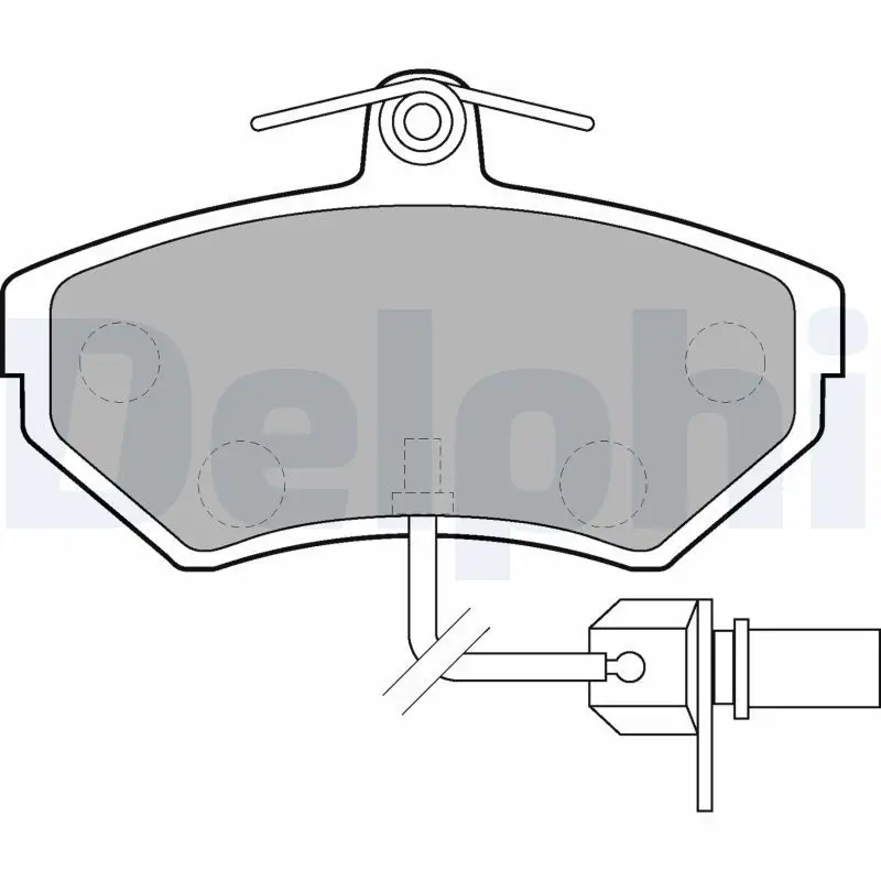Delphi LP1631 LP1631 Колодки тормозные AUDI