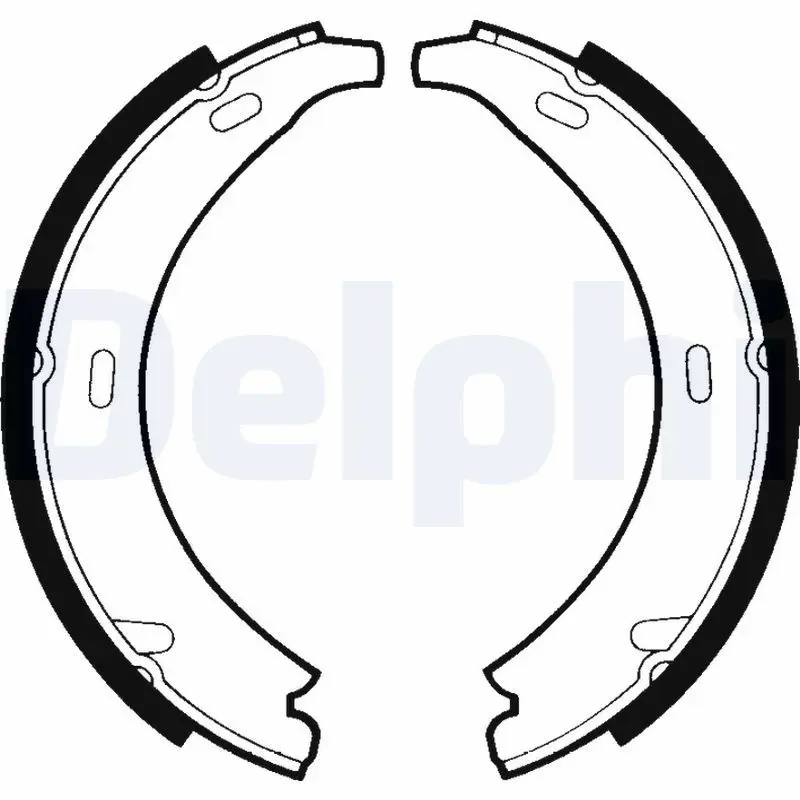 DELPHI LS1371 Колодки тормозные барабанные,