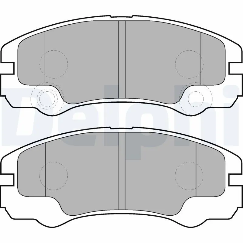 Delphi LP1552 Комплект тормозных колодок