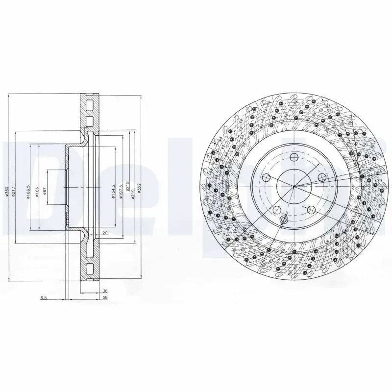 DELPHI BG9878 Тормозной диск