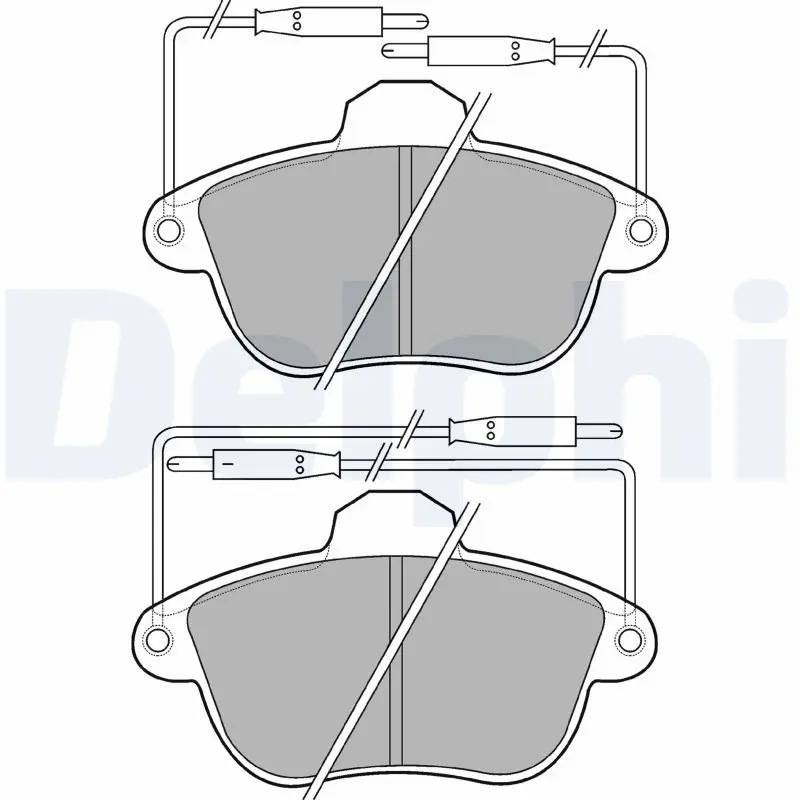 DELPHI LP741 Колодки тормозные передние