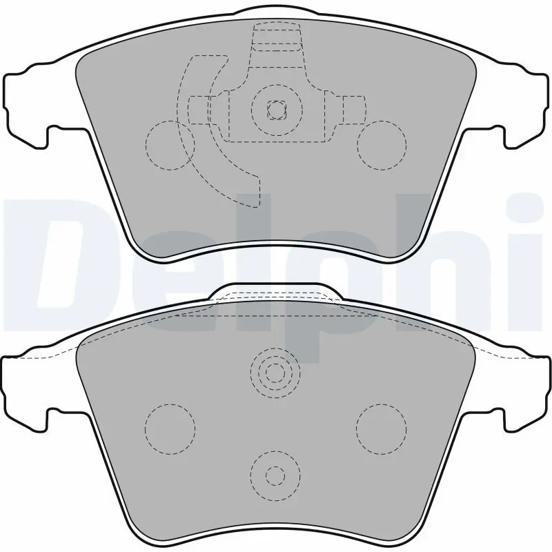 DELPHI LP2225 Комплект тормозных колодок