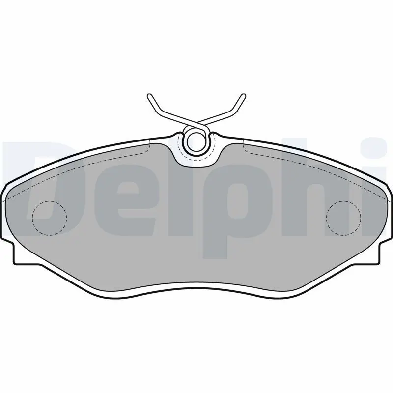 DELPHI LP1767 Колодки дисковые п OPEL VIVARO