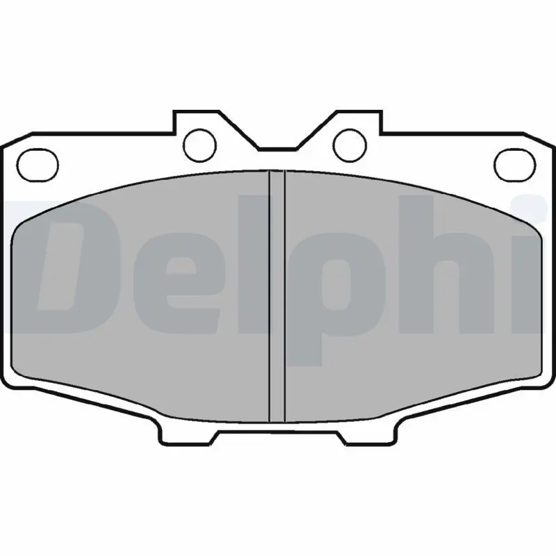 DELPHI LP448 Комплект тормозных колодок