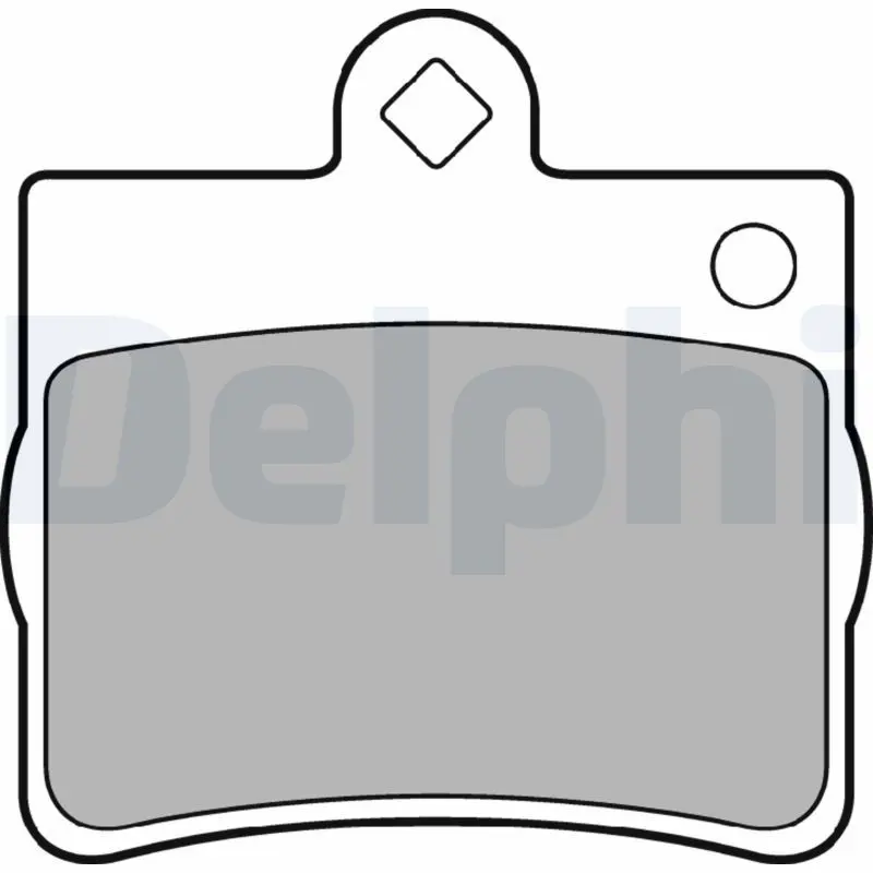 DELPHI LP1402 Комплект тормозных колодок
