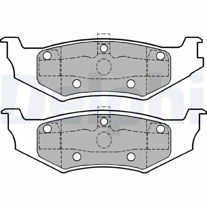 Delphi LP1162 Колодки тормозные дисковые,