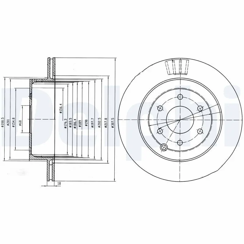 Delphi BG4174 Диск тормозной (2 шт в уп)