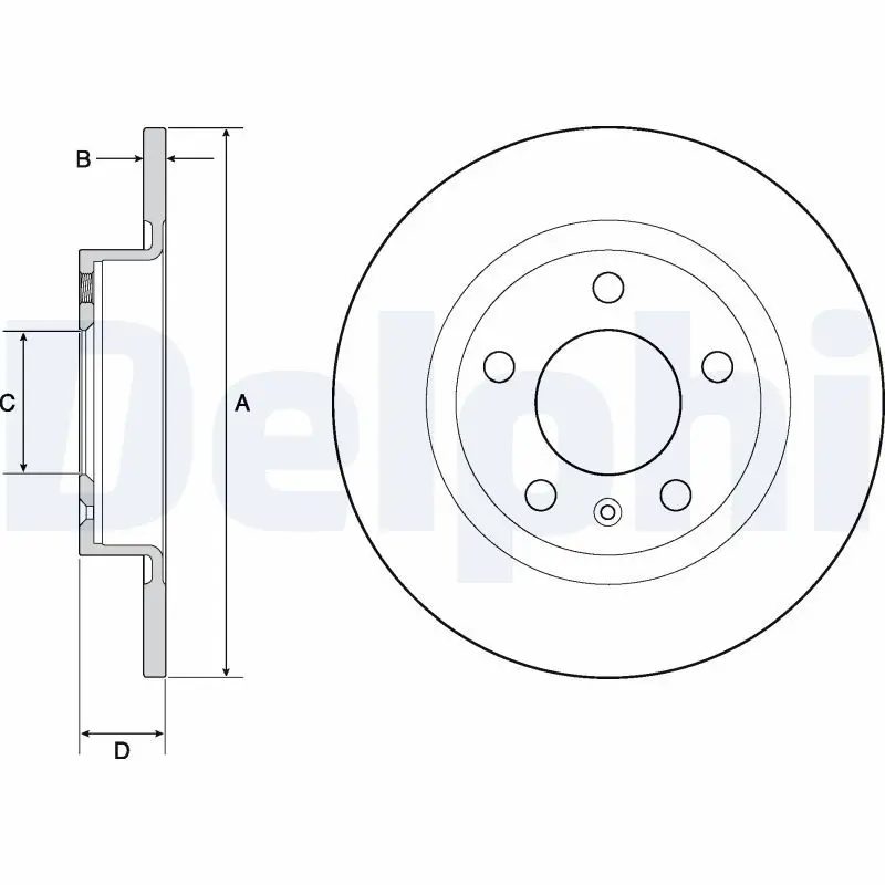 DELPHI BG4675 Тормозной диск